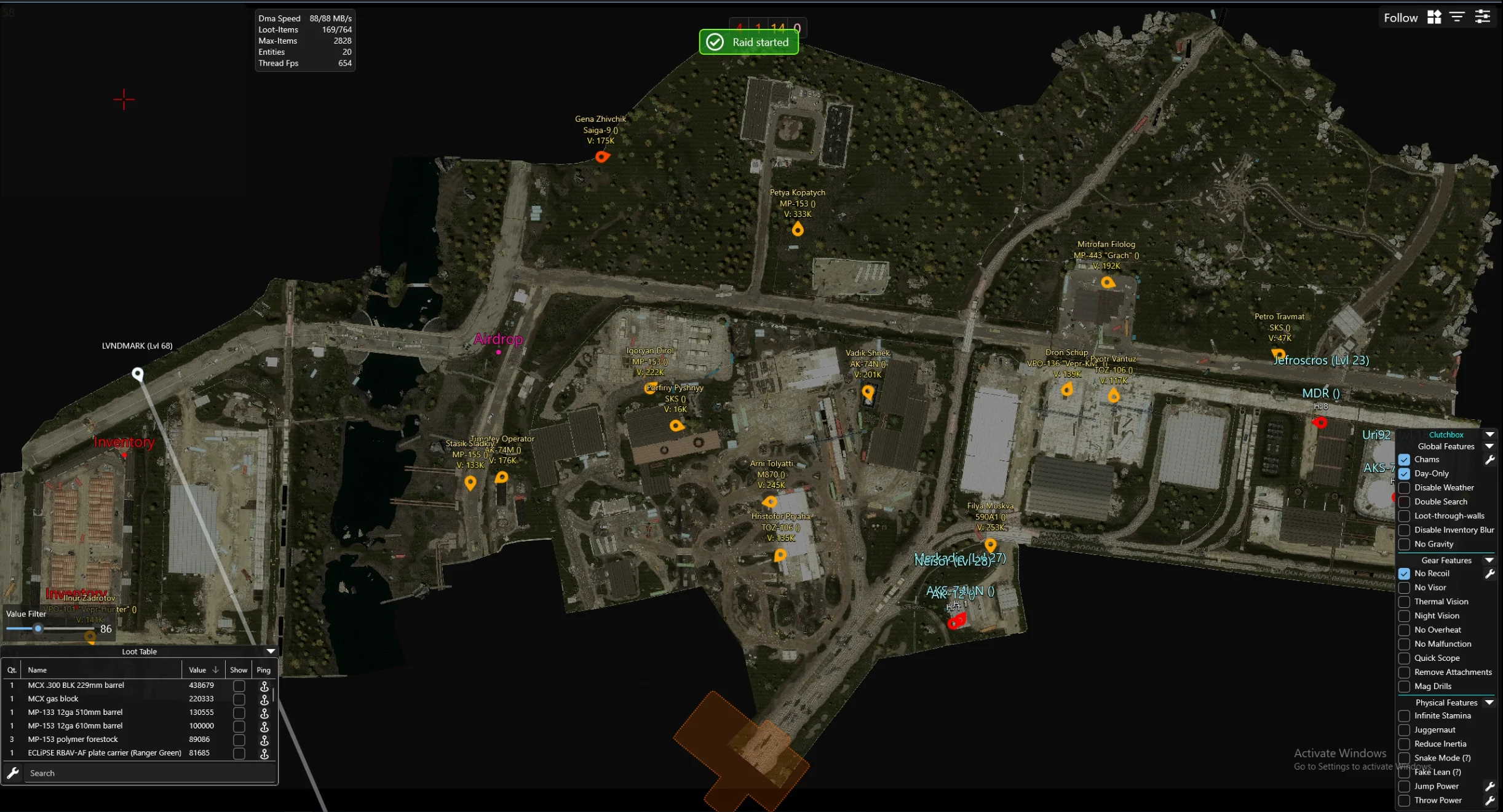 EFT Clutch Radar [DMA]