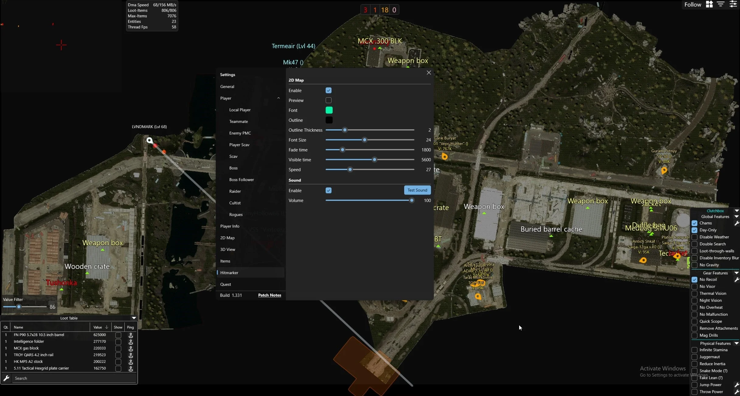 EFT Clutch Radar [DMA]
