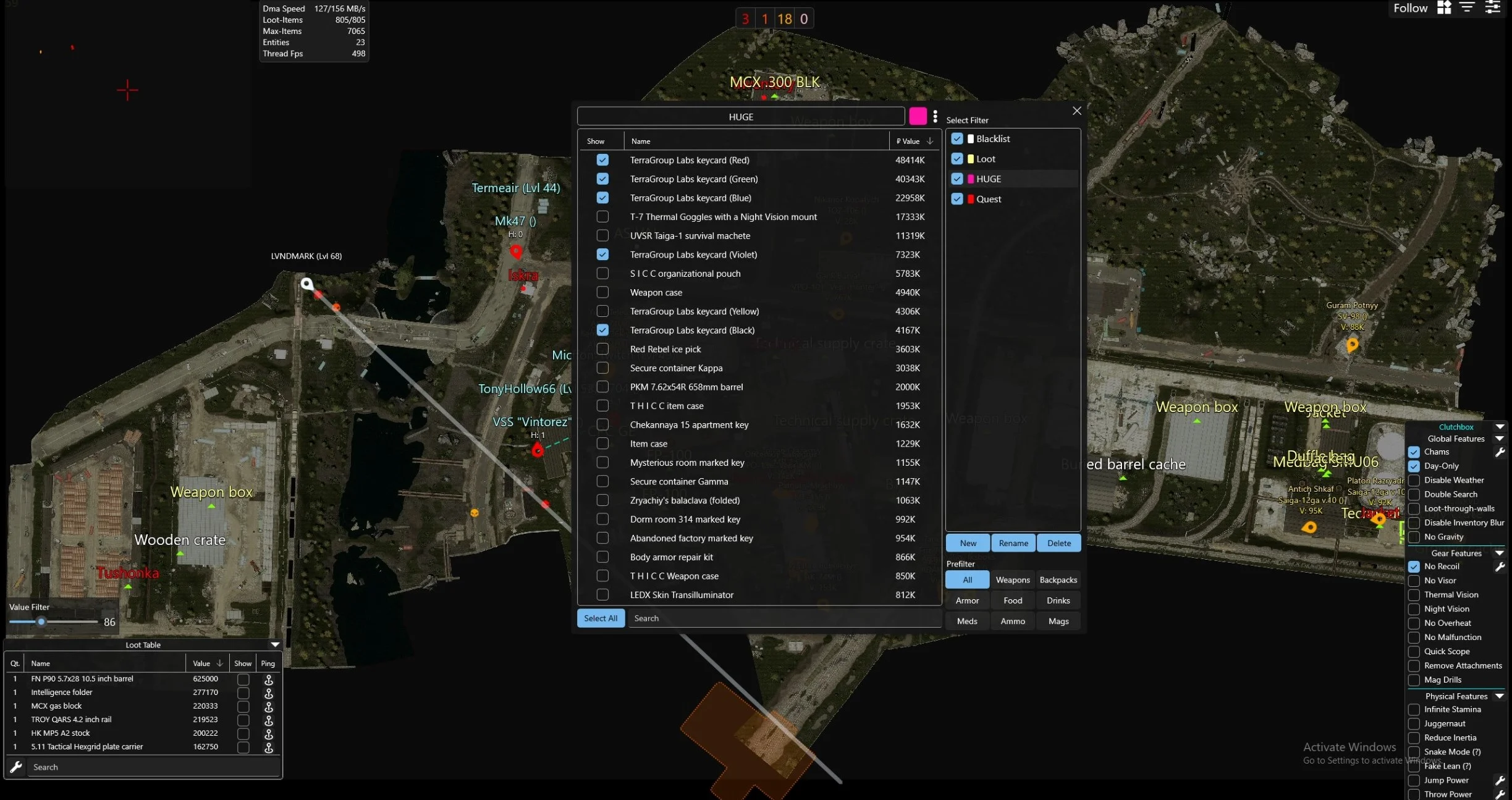 EFT Clutch Radar [DMA]