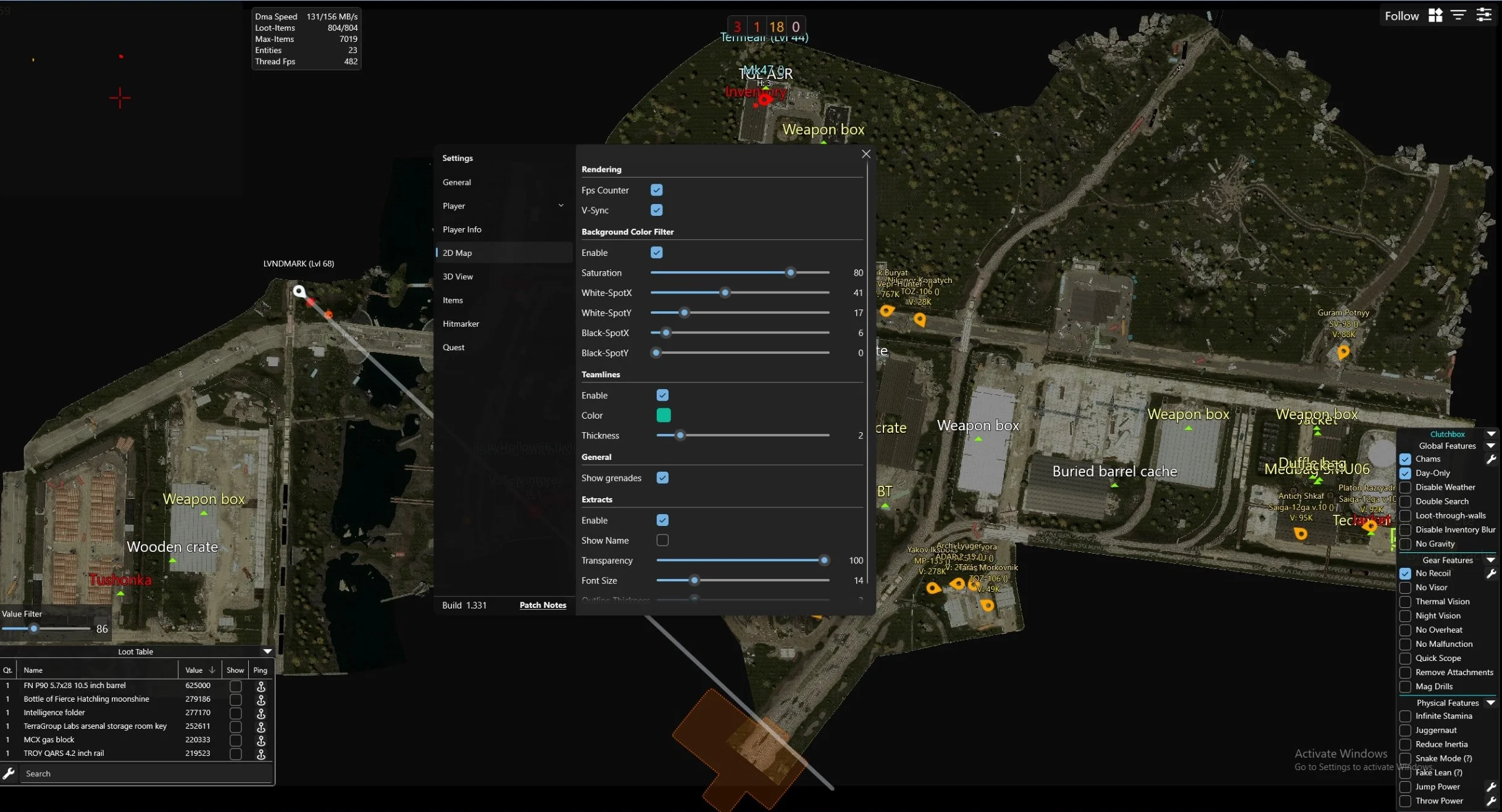 EFT Clutch Radar [DMA]