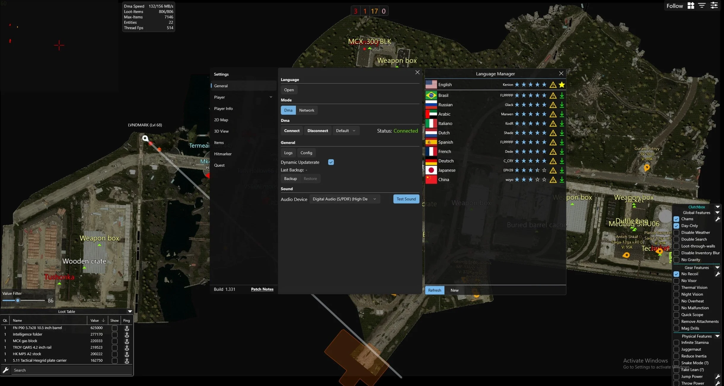EFT Clutch Radar [DMA]