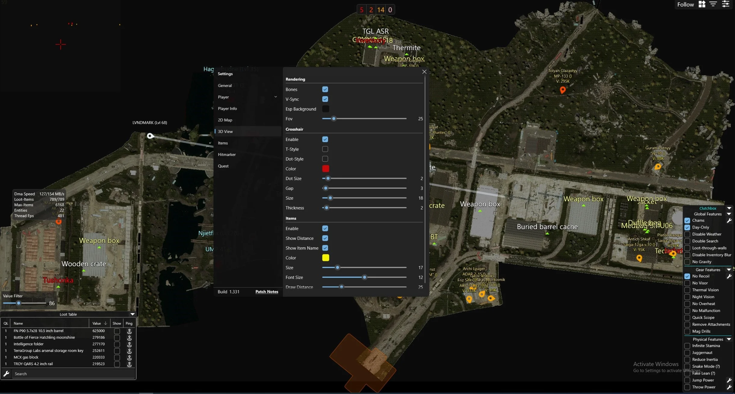EFT Clutch Radar [DMA]