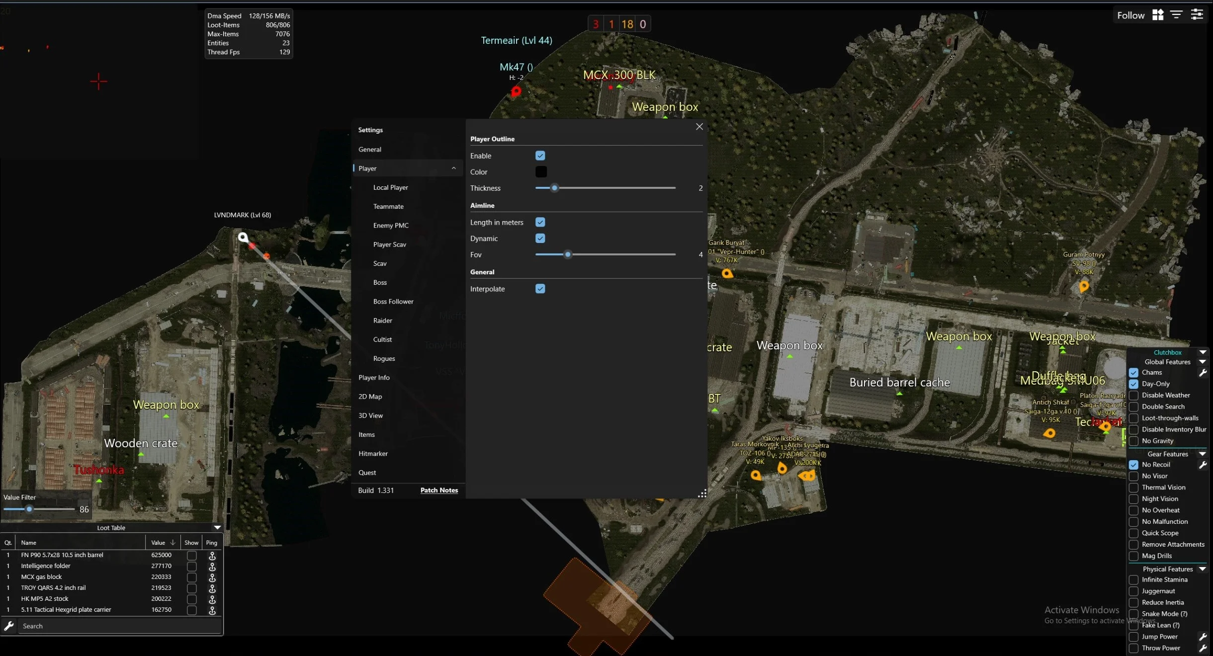 EFT Clutch Radar [DMA]