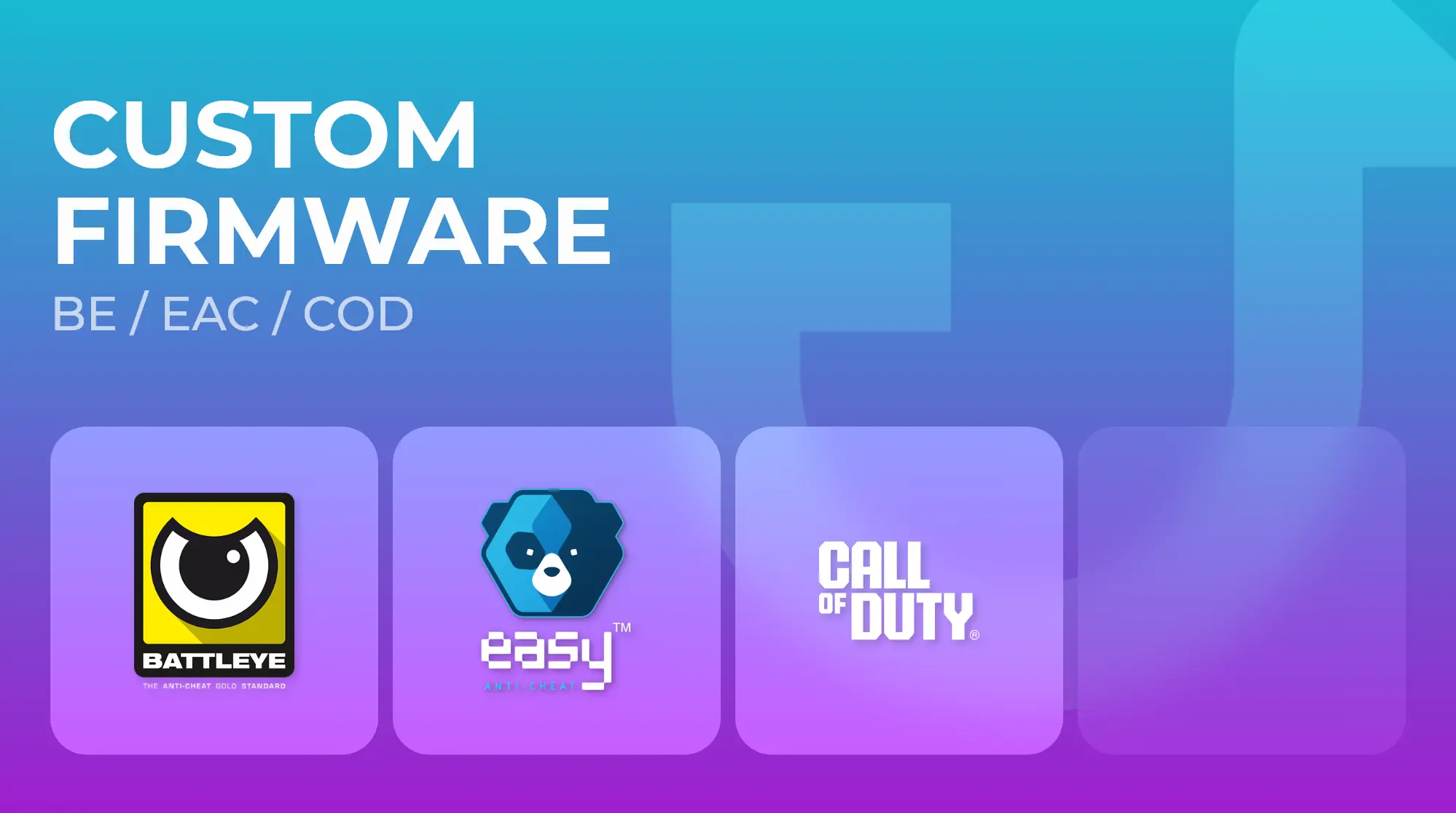 1:1 Custom FW - BE / EAC / COD